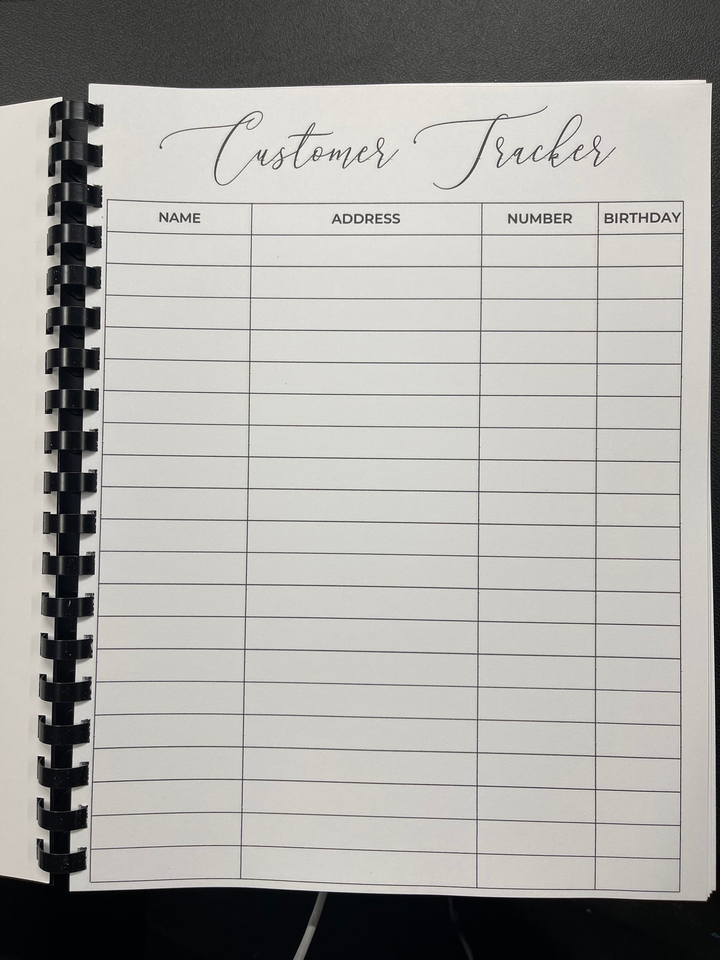 Customer Tracker - Binded