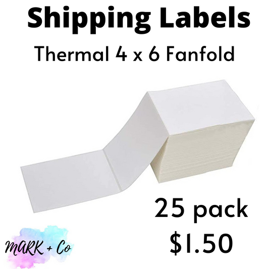 Shipping Label - Thermal 4 x 6 (25 pack)