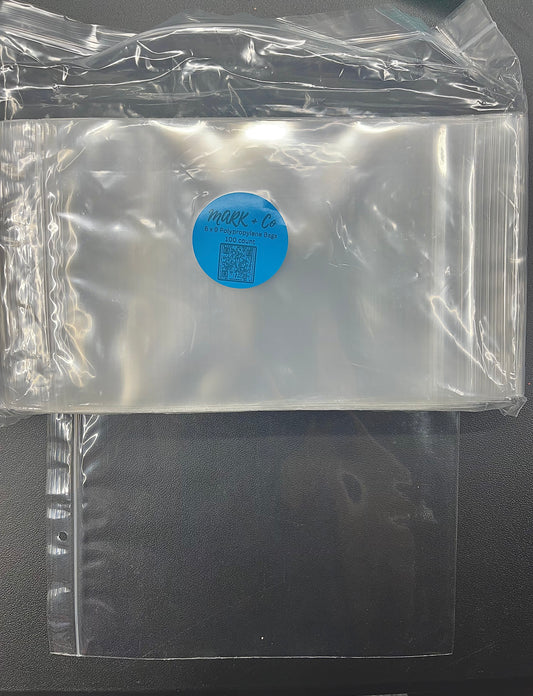 6 x 9” Polypropylene Bags (100 pack)