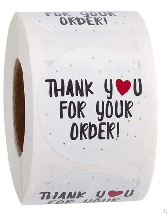 1" Roll -  Thank You For Your Order