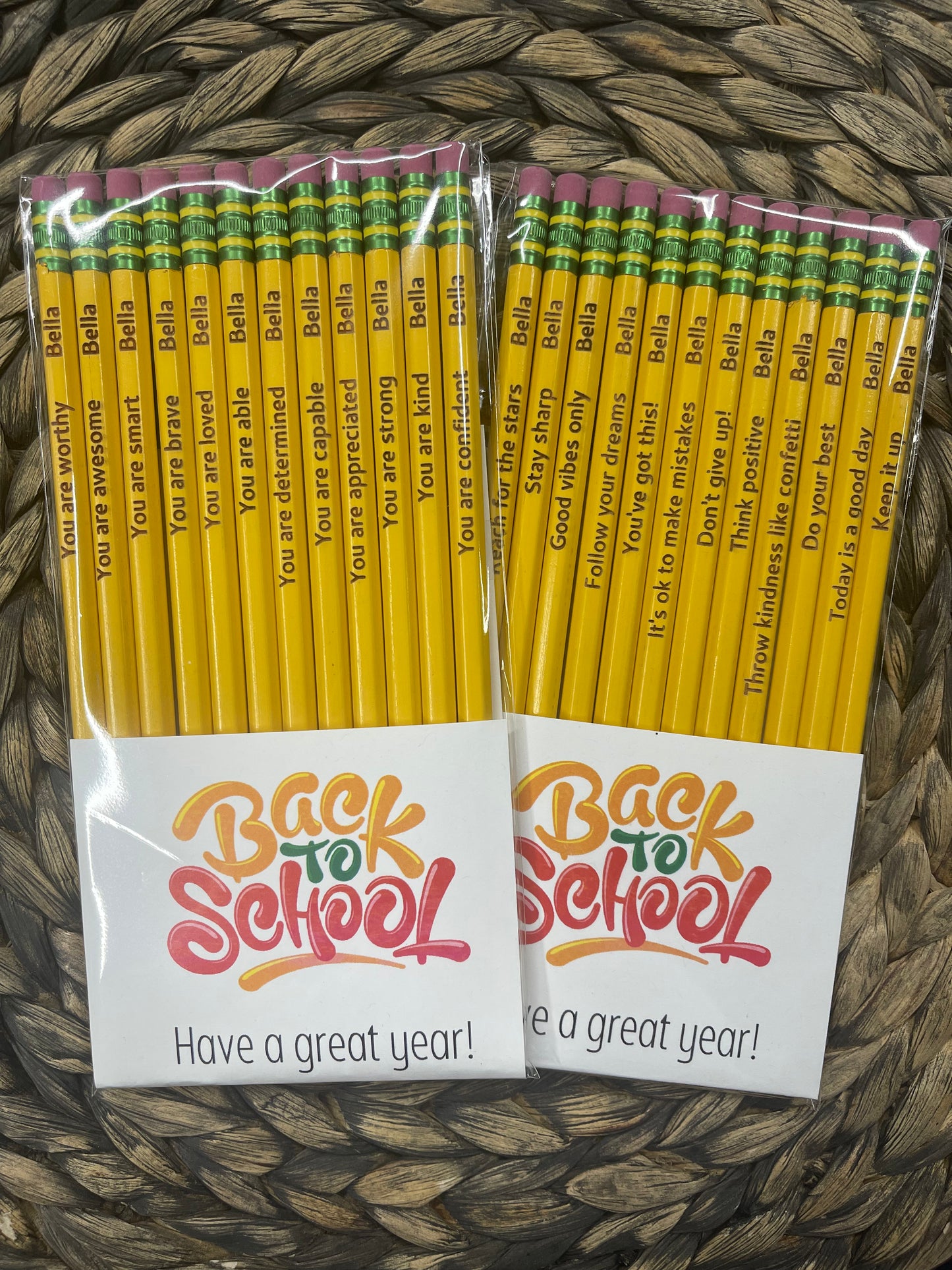 Engraved Pencil Set
