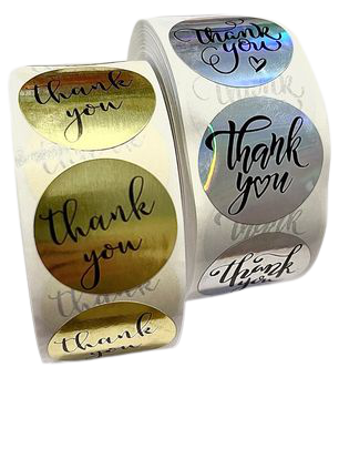 1" Roll - Thank You Single Color