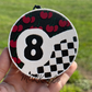 8 Ball Cherry Checkered